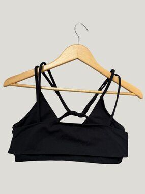 Black Strappy FP Movement Sports Bra